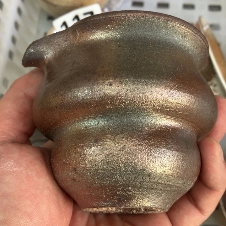 柴烧茶具茶杯大放漏