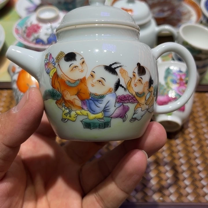 纯手绘精品盖碗杯