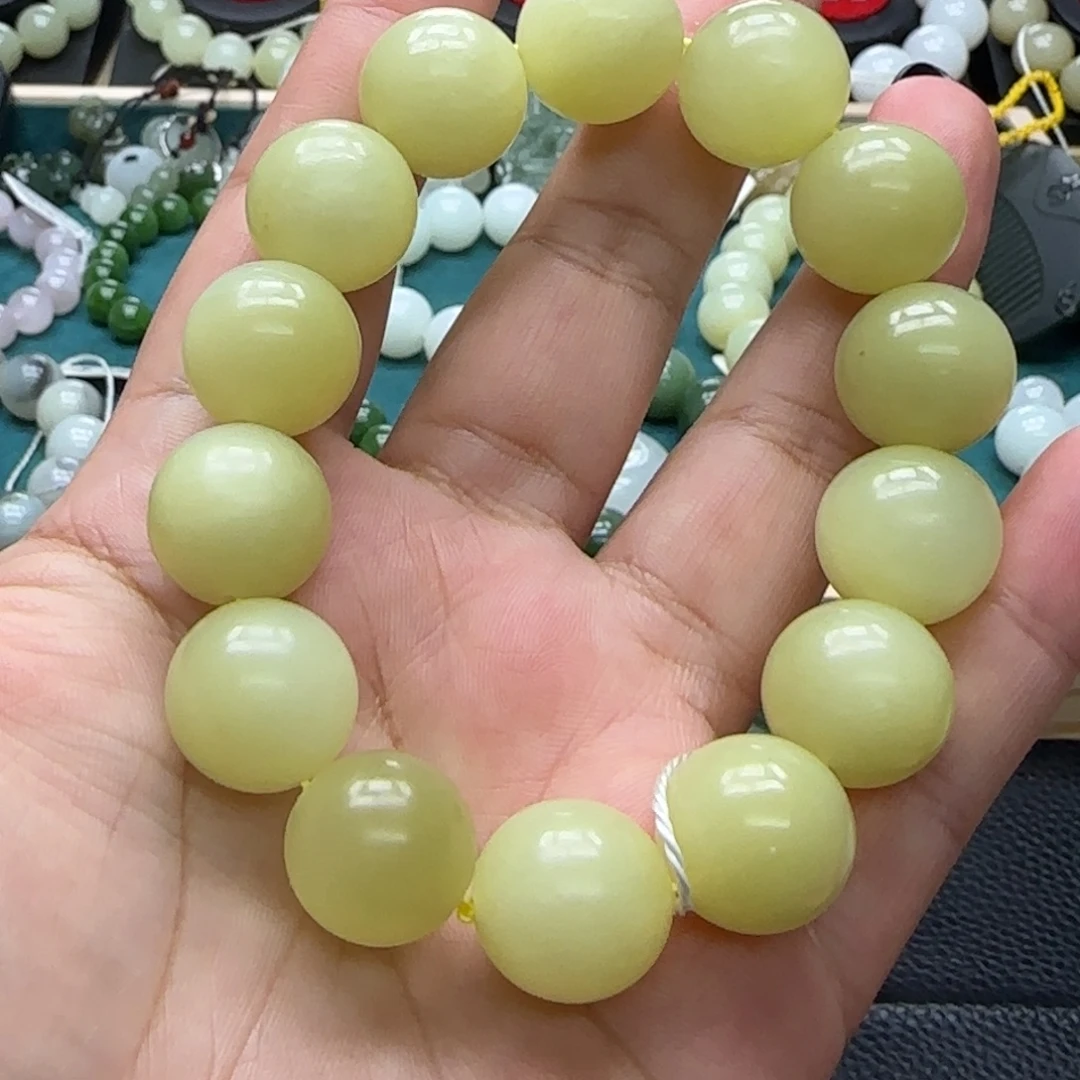 和田玉未镶嵌手链16