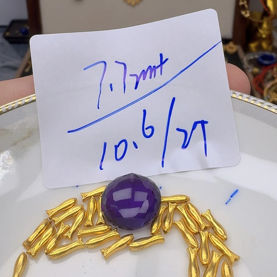 银S925镶嵌颈饰紫晶紫水晶925镶嵌164