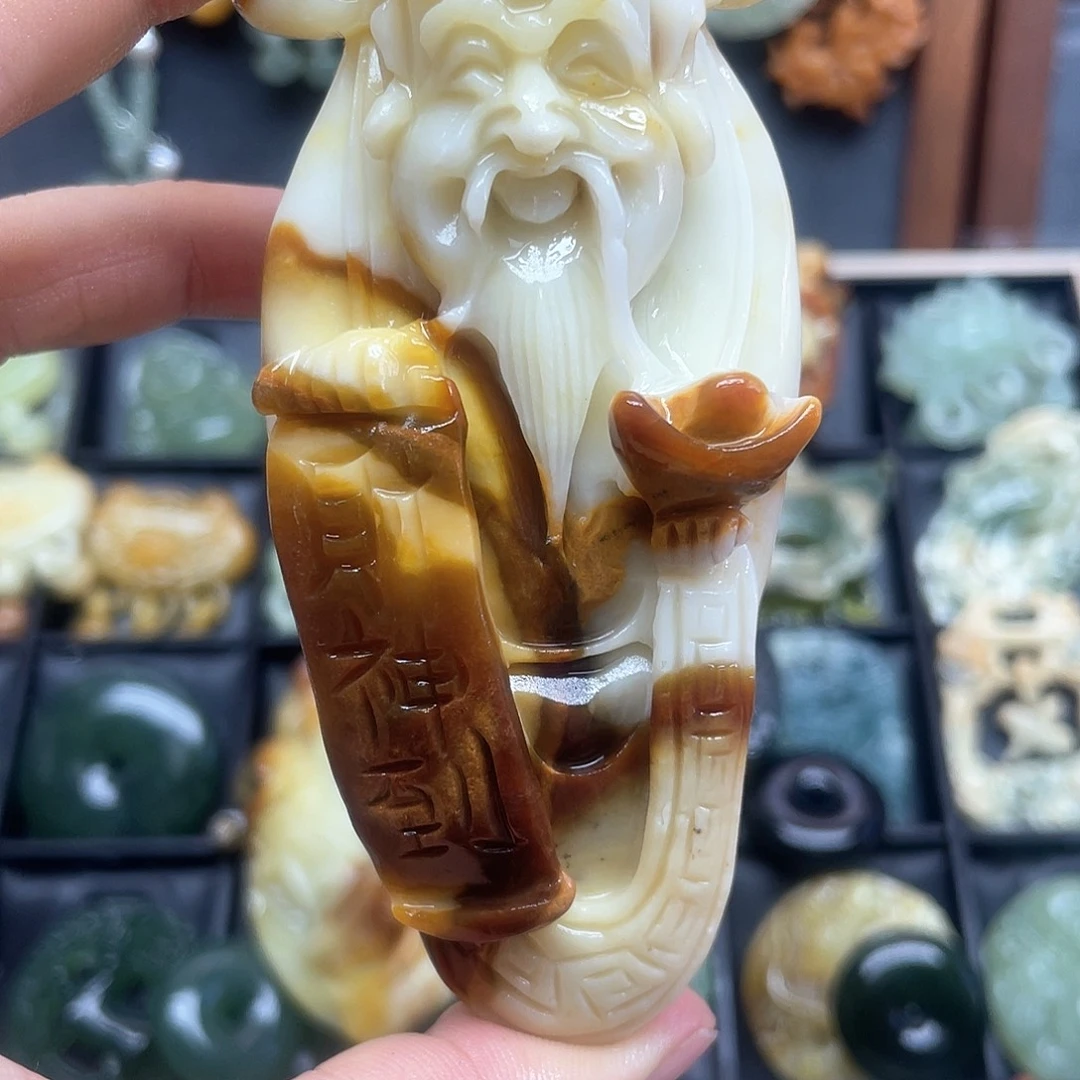 海***星未镶嵌蛇纹石玉颈饰