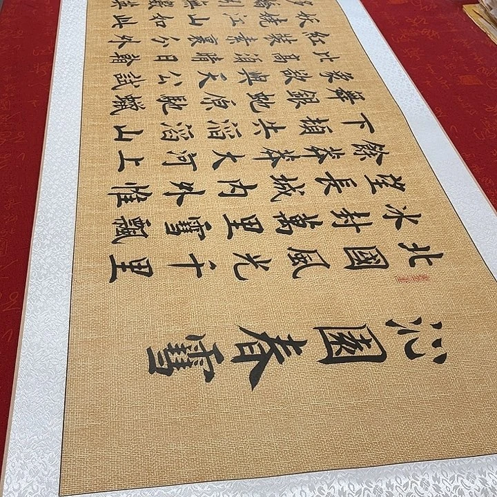 书法北国卷轴雷伟205✖️55厘米左右