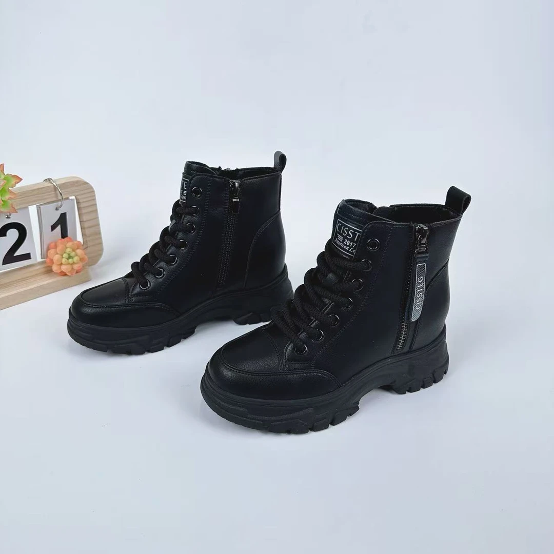 小强家女鞋  保暖短靴厚底增高女鞋（A396-23-2）（6334X43070W-10）