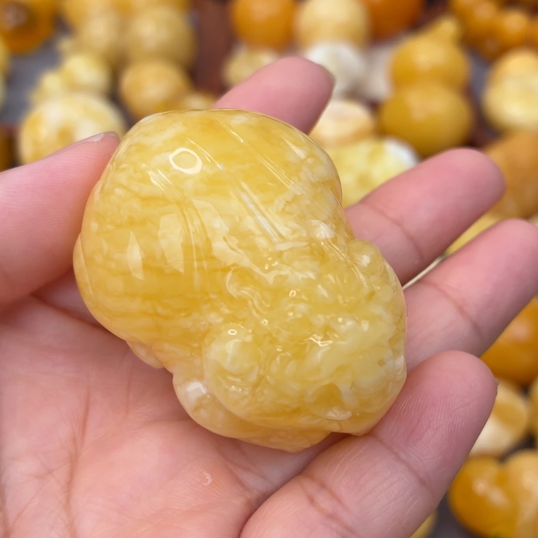 蜜蜡未镶嵌吊坠(不含链)虎皮貔貅