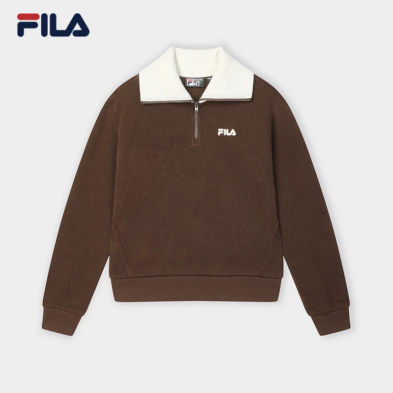 Fila/斐乐2025年春季新款户外休闲运动针织套头卫衣F11W518204F