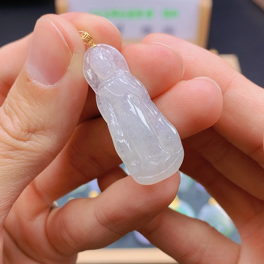 翡翠18K金镶嵌颈饰翡翠