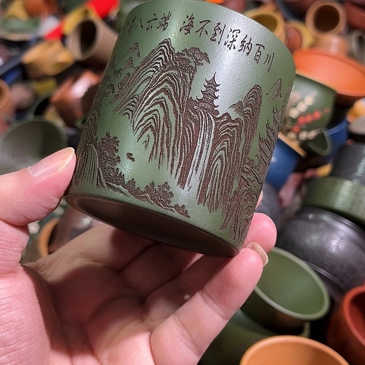 紫砂茶杯全手工紫砂主人杯