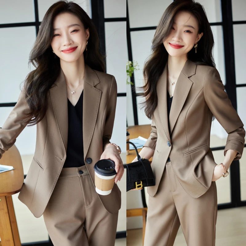 春秋西装套装女职场高级感小个子女士正装西服外套工作服职业气质