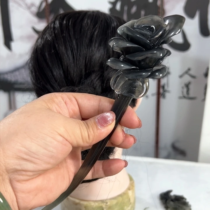 定制蛇纹石玉?*米毛货发饰
