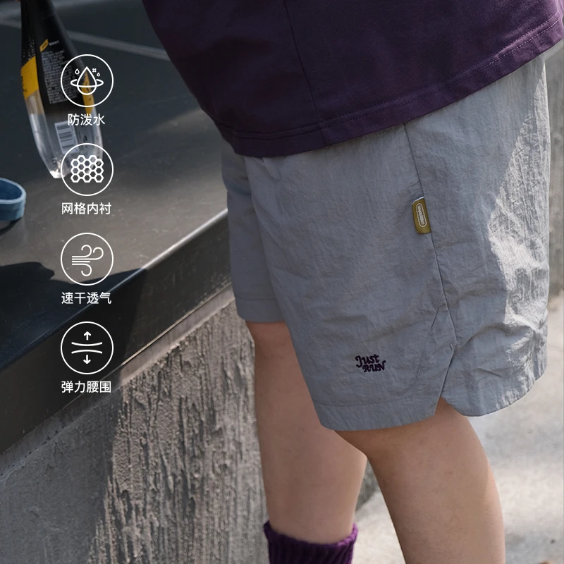 TINGO2025夏季新款短裤男美式五5分休闲薄款外穿宽松直筒速干潮牌