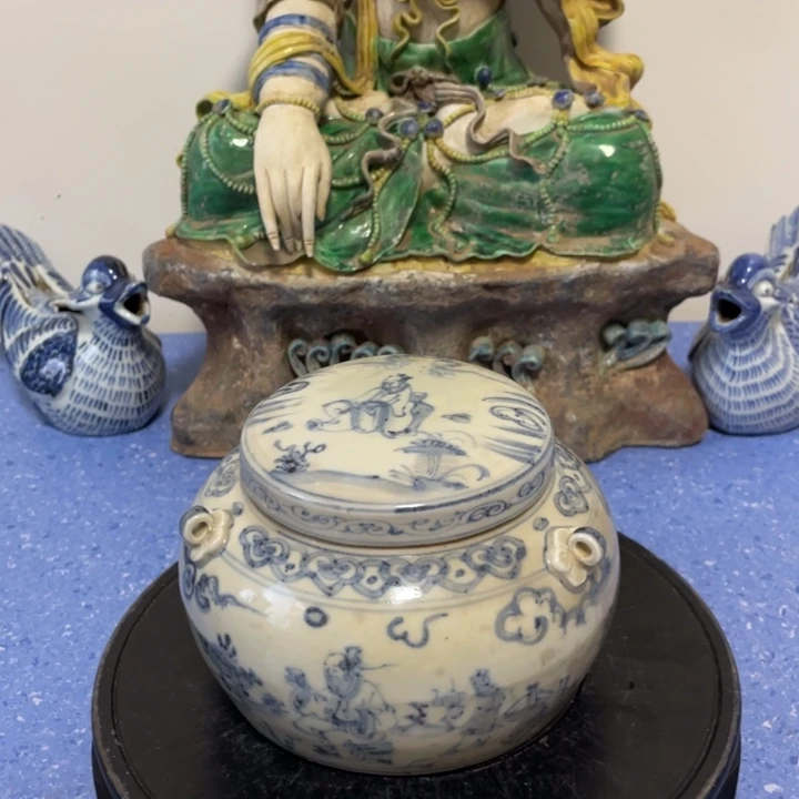 静***心当代青花瓷器摆件