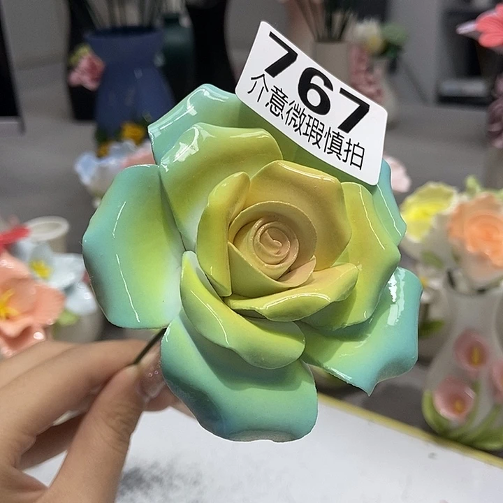 陶瓷纯手工捏花设计