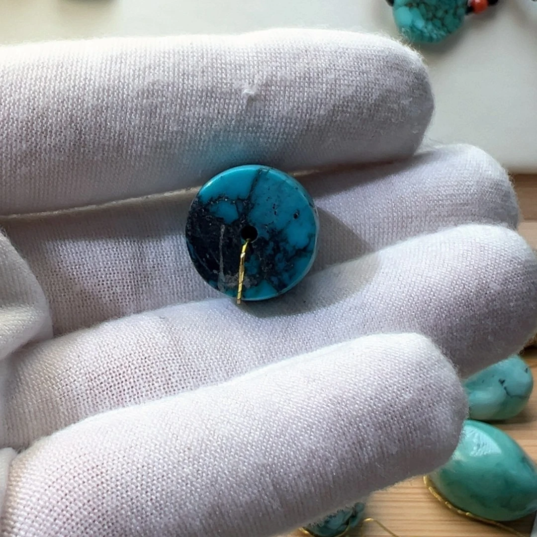 绿松石未镶嵌挂件15.9