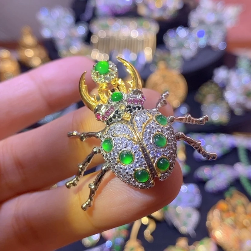 【闪购商品】银S925镶嵌挂件翡翠