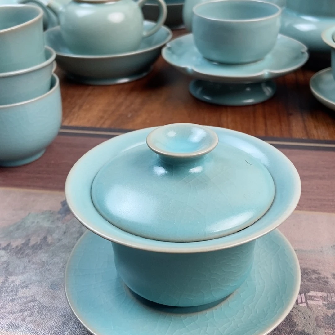 摆件原产地原矿汝瓷～茶器