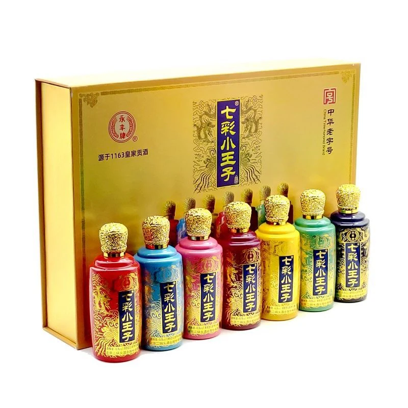 正老號永丰北京二锅头七彩小王子x3盒46%vol150ml×7