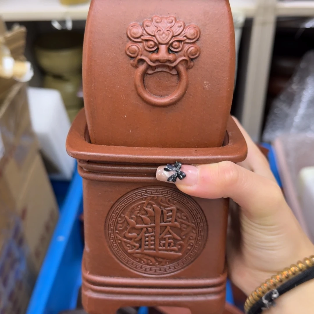 紫砂花盆11号宜兴紫砂瑕疵花盆