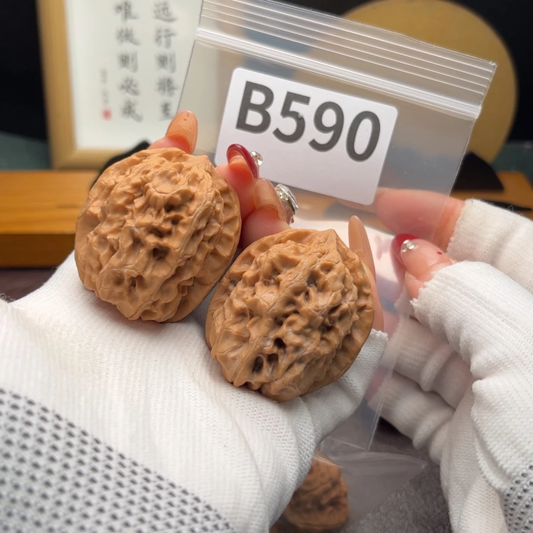 文玩核桃把件38合欢b 590