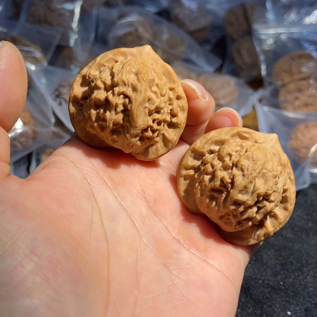 吊坠文玩核桃招财图图150