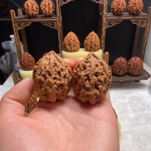 文玩核桃把件珊瑚塔