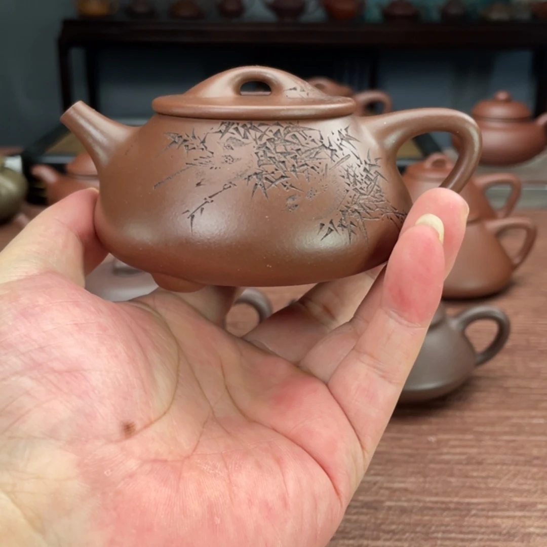 广***學紫砂茶壶宜兴紫砂壶半手工