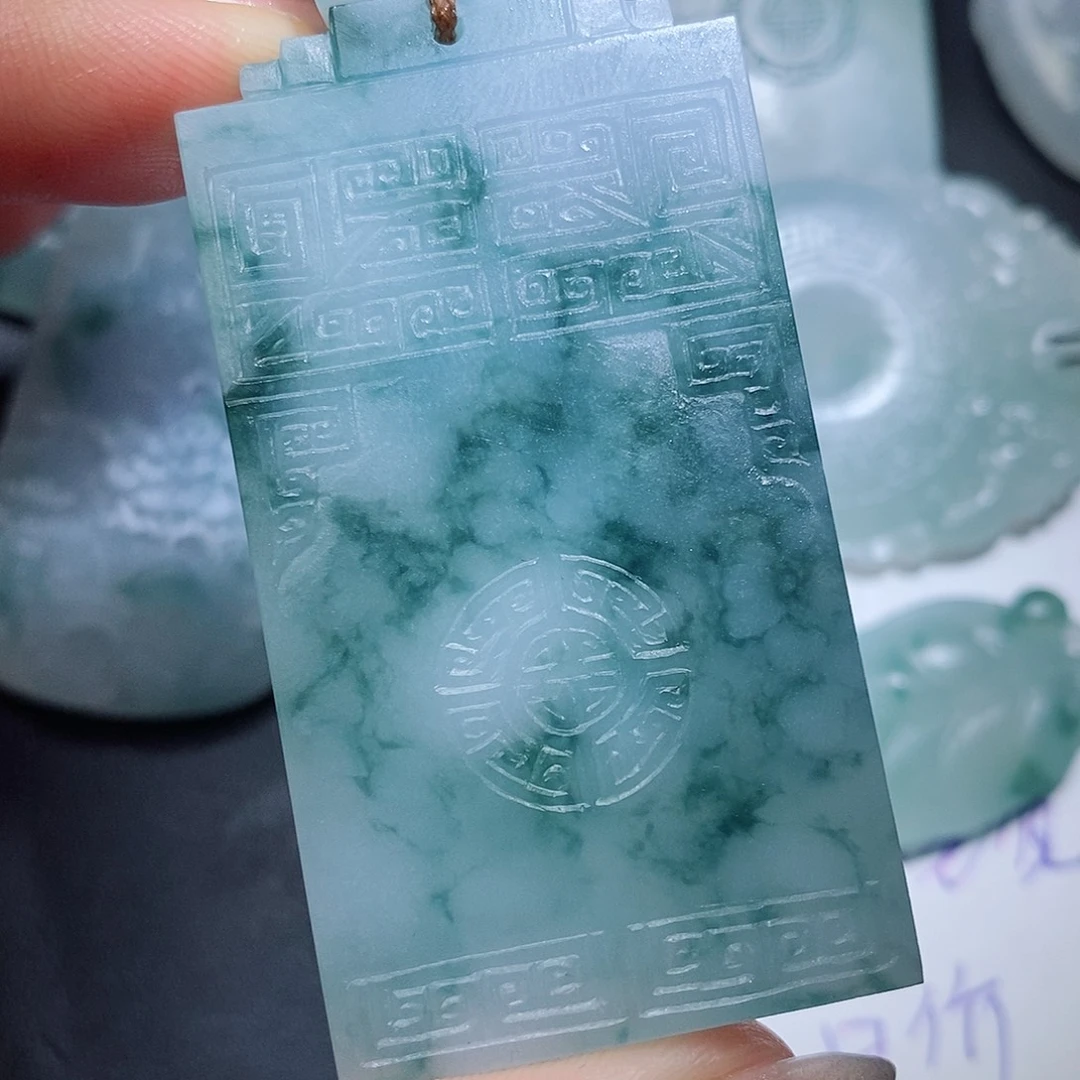 定制翡翠未镶嵌毛货付款后联系客服确认抛光