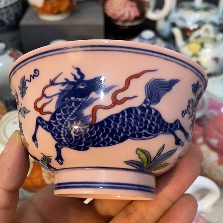 摆件景德镇陶瓷主人杯13455