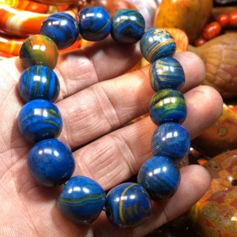 玛瑙/玉髓手链合金水****1