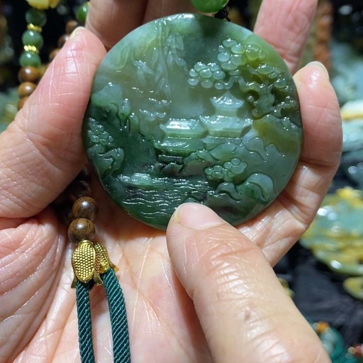 岫玉岫玉吊坠未镶嵌