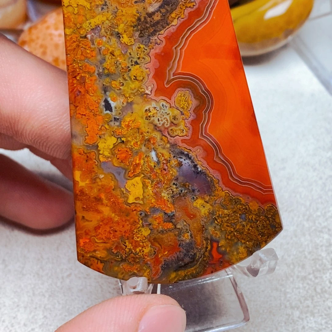 三***木玛瑙/玉髓未镶嵌颈饰