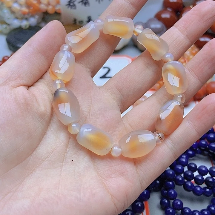 【闪购商品】未镶嵌玛瑙/玉髓珠宝半成品蓝****吗