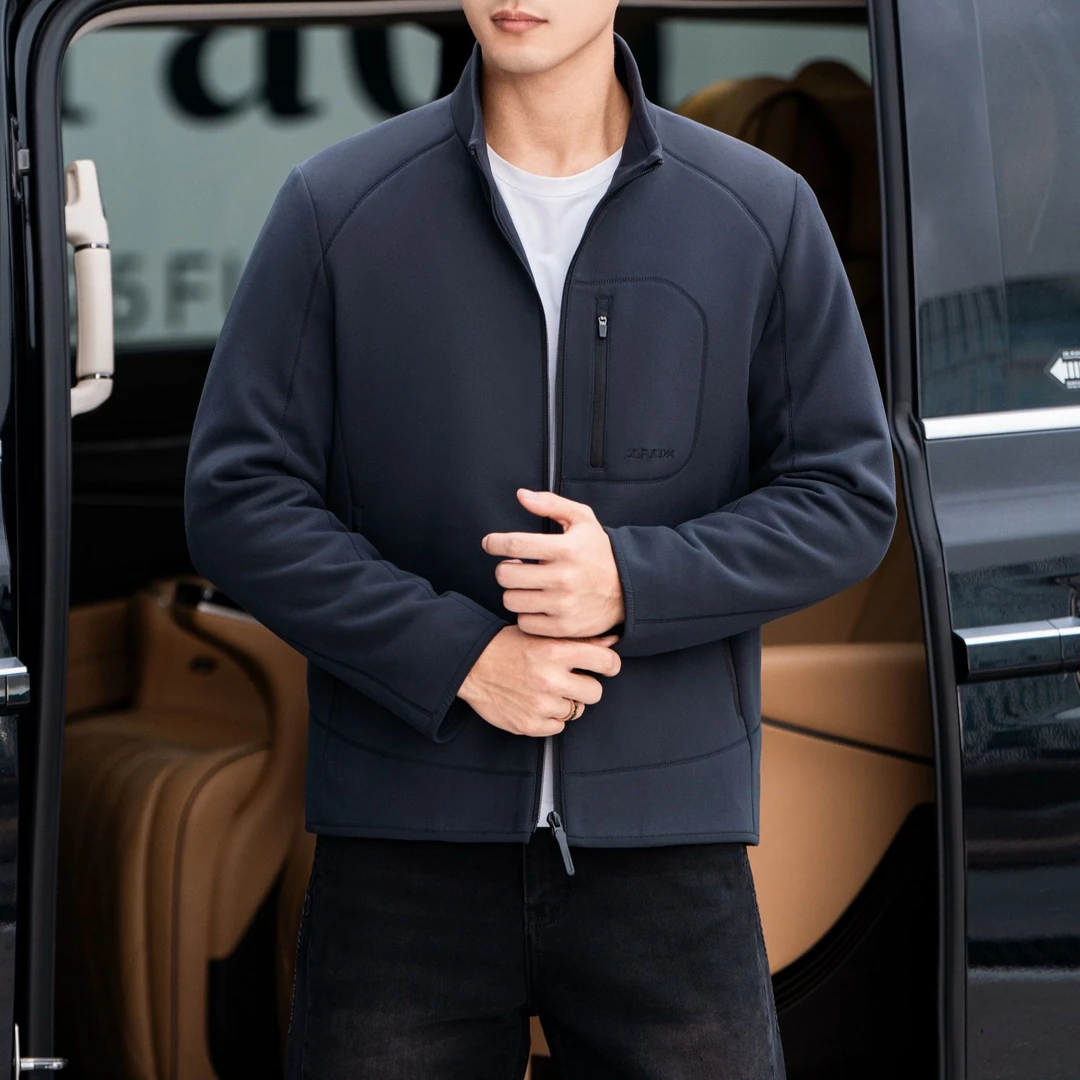 TONNY LEFFU秋冬季男士肤感休闲商务夹克外套（7375）