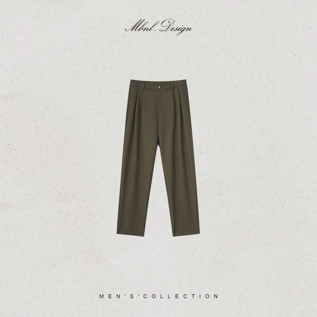 MBNL-F「Tailored」秦磊男装斜纹肌理哑光质感西装休闲裤LL-SKZ2104