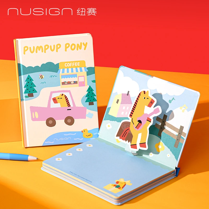 得力纽赛B6马年限定口袋本小笔记本B6随身手账本迷你便捷高颜值本