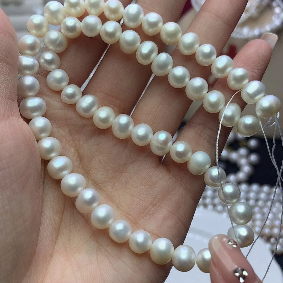淡水珍珠未镶嵌7-8x19项链