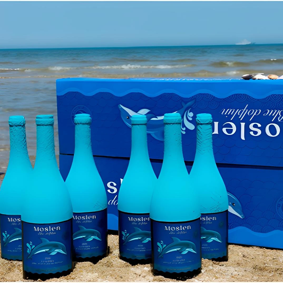 莫斯伦蓝豚干红葡萄酒16度750ml*6瓶礼盒装送礼用酒