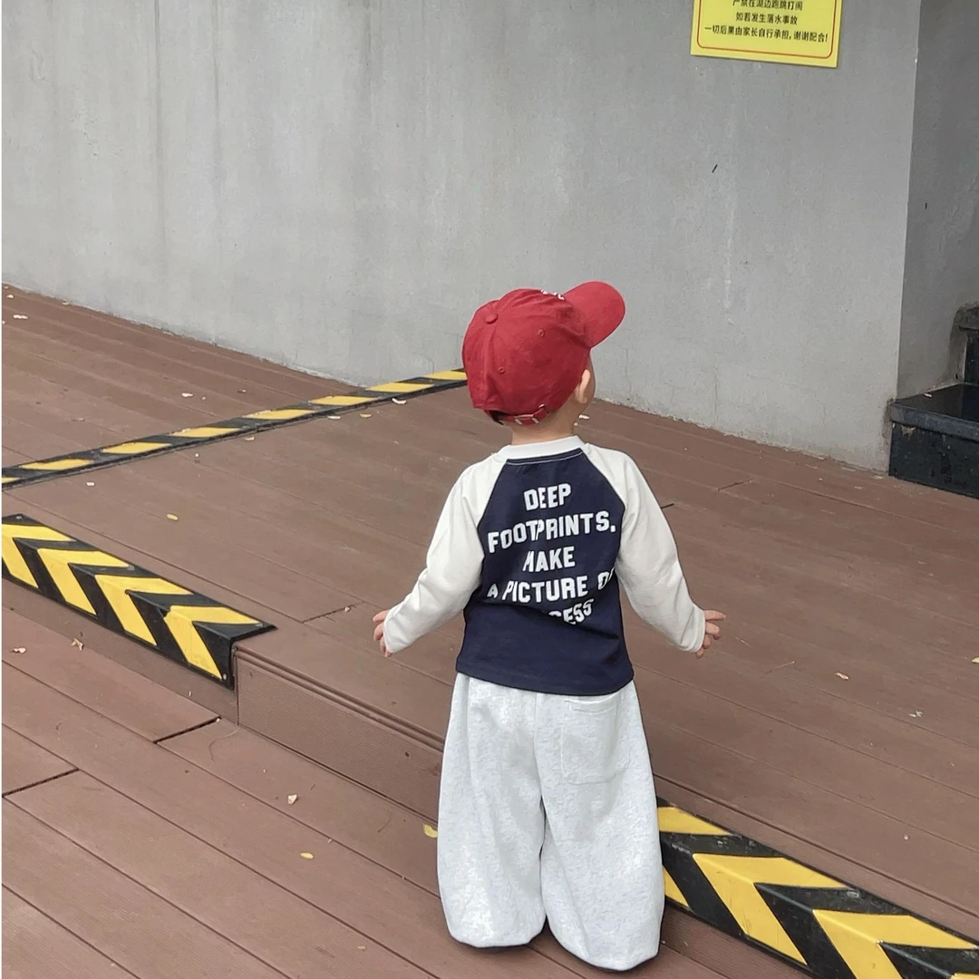 纯棉男童长袖套装韩系2025秋季新款中小童儿童装上衣裤子两件套潮