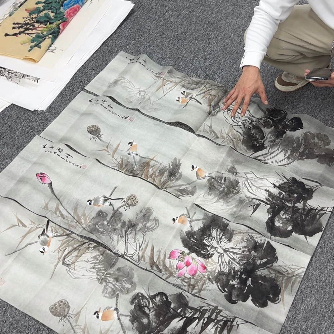 国画纯手绘字画宣纸