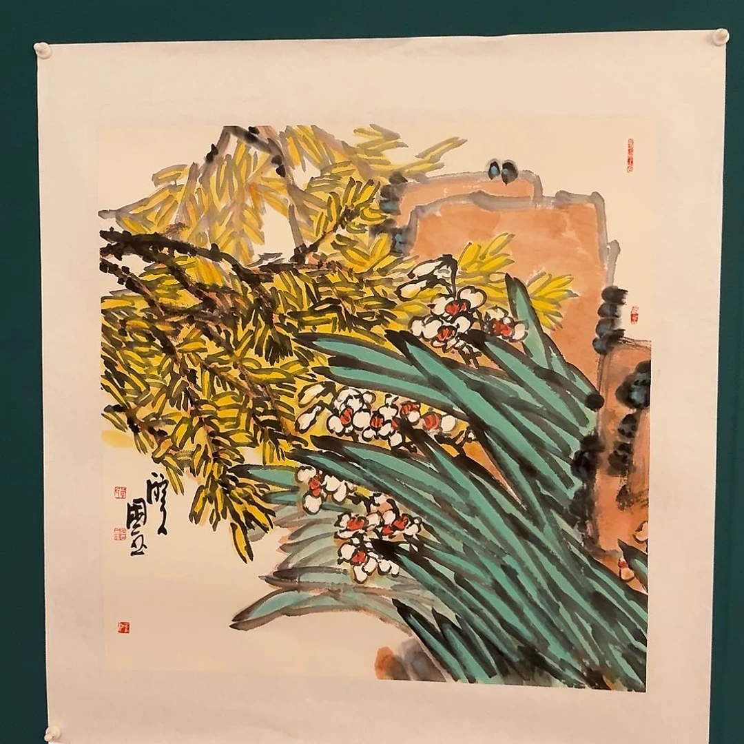 国画单老师作品画作