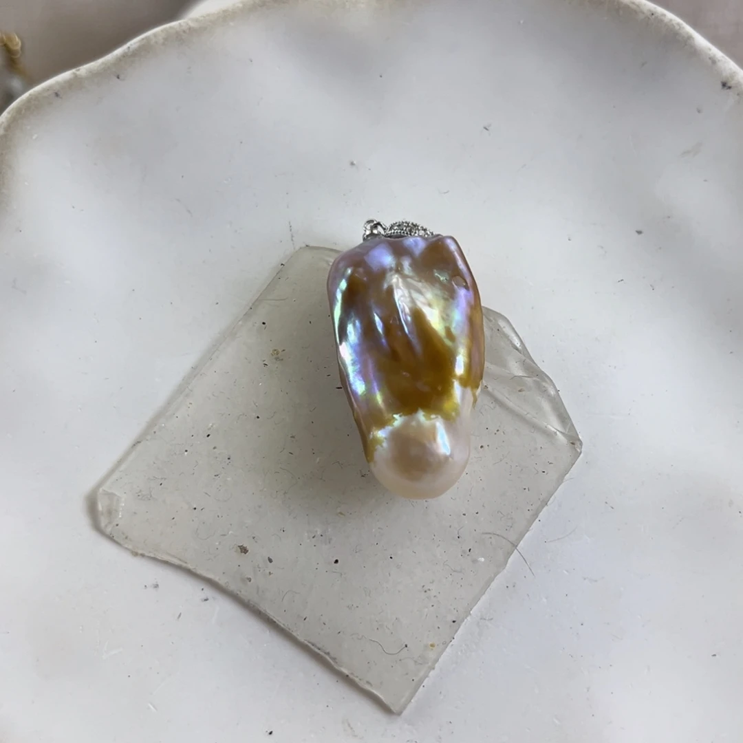 淡水珍珠未镶嵌吊坠(不含链)【纯恬】