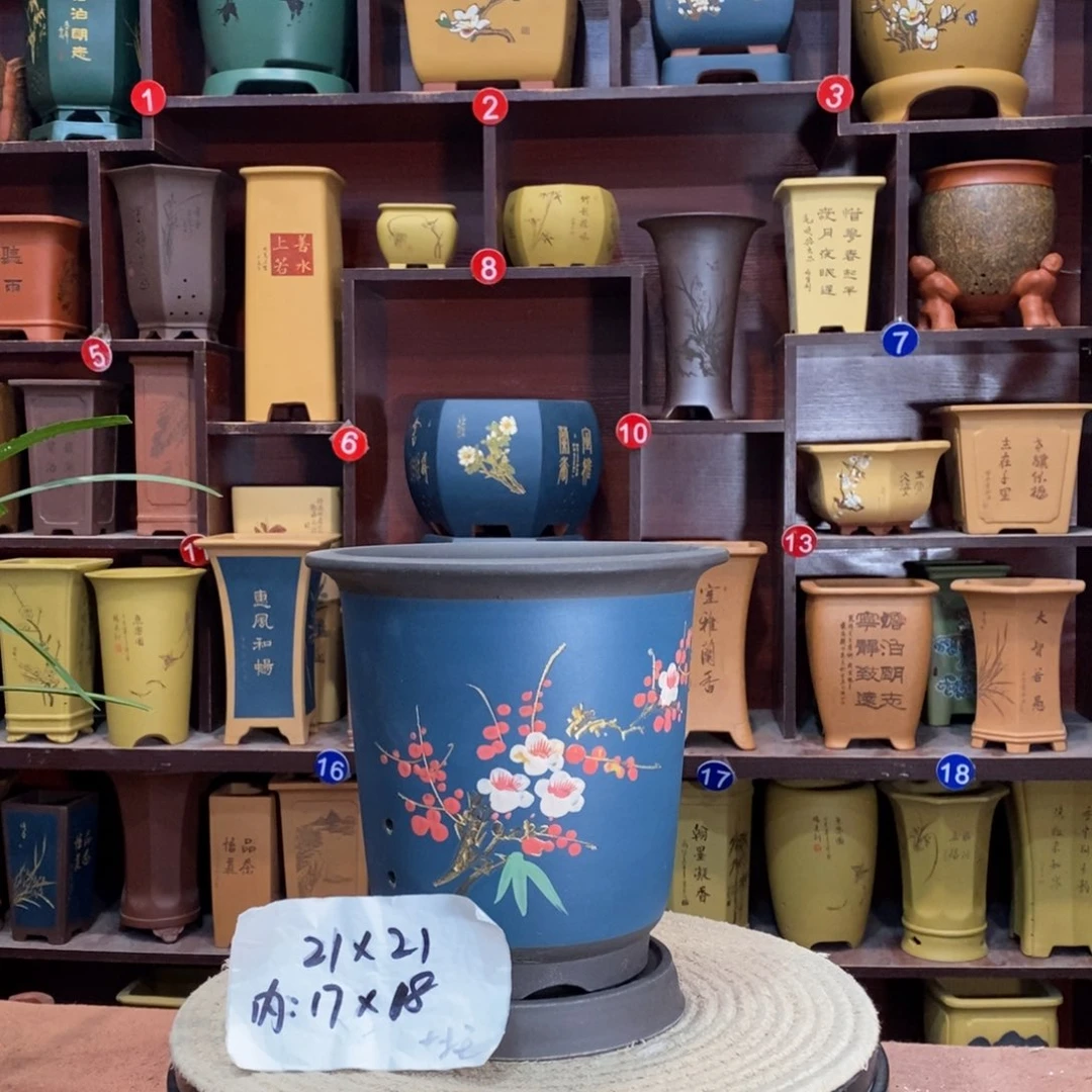 紫砂艺术紫砂花盆