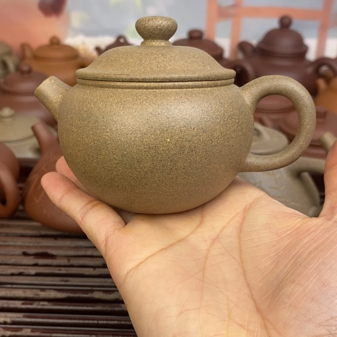 茶壶紫砂160ccccc青降坡巨轮