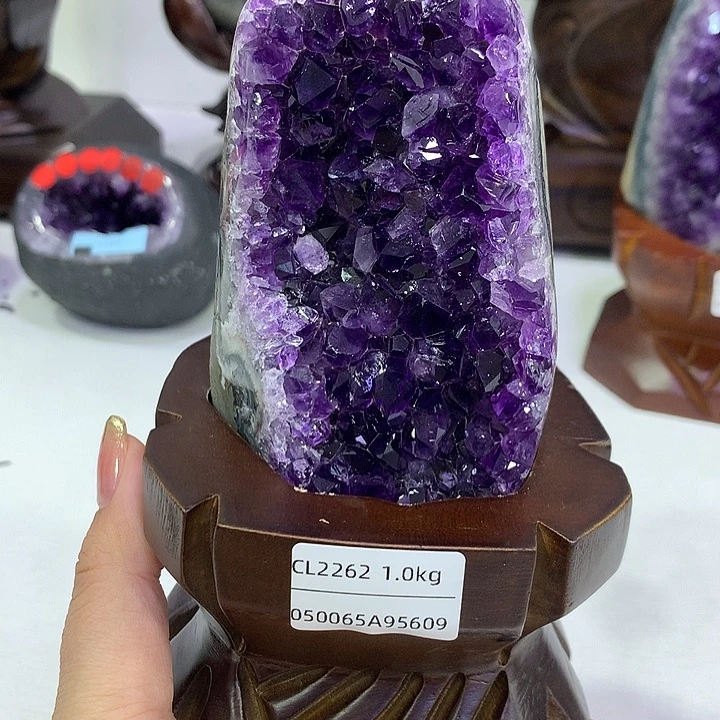 紫晶大型摆件（非配饰）未镶嵌小****e妞妞