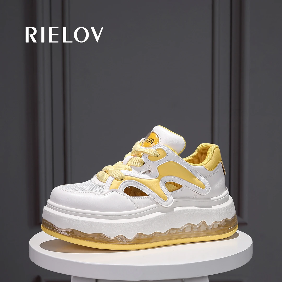 【婷婷●桃心】 RIELOV增高6cm时尚厚底夏季潮流百搭女士休闲鞋 2521