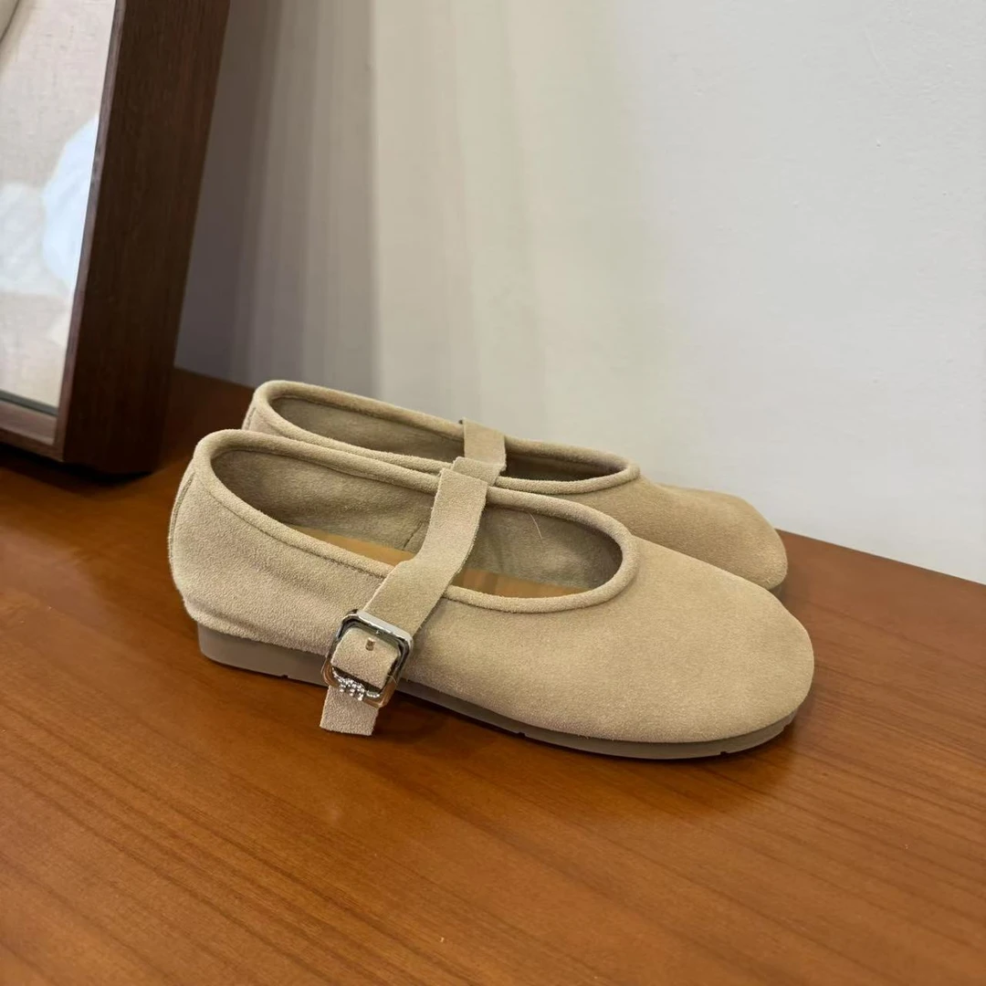 【微瑕 NO退NO换 介者慎拍 】Row风芭蕾舞新款浅口玛丽珍单鞋ST256