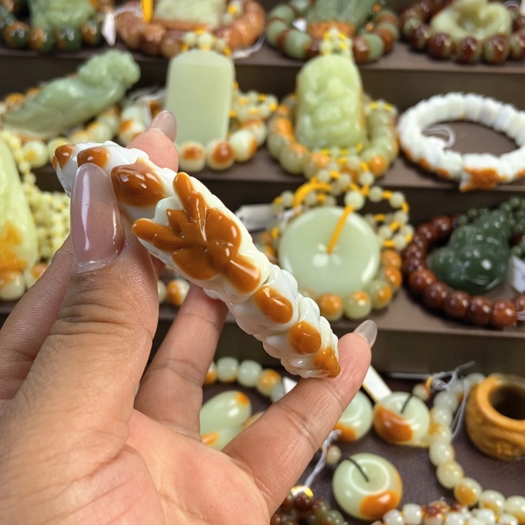 静***德未镶嵌手串透闪石质玉