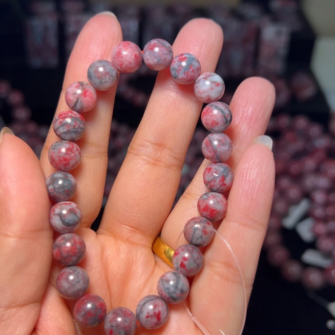 小***哥天然辰砂原石手串