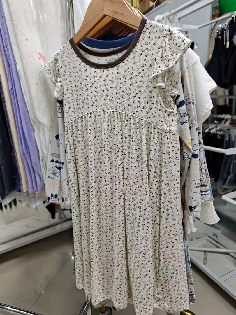 【阿亮暖心选】612JQ4034波咔琪女童长裙夏季碎花甜美印花女无袖