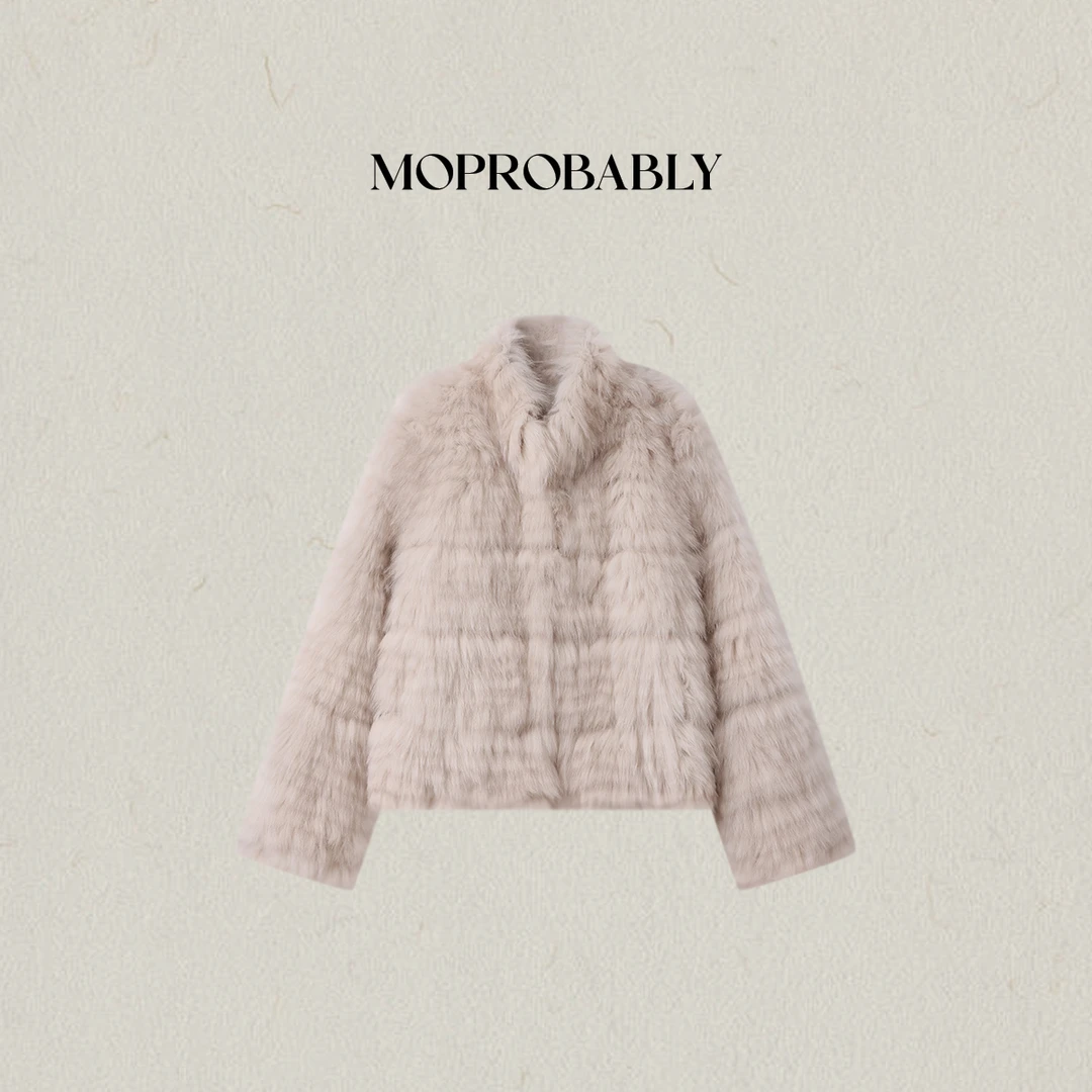 Moprobably李予诺「浪漫」芬兰进口狐狸毛轻奢百搭皮草外套L5481096