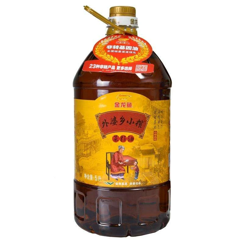5L金龙鱼外婆香小榨菜籽油 5L/桶